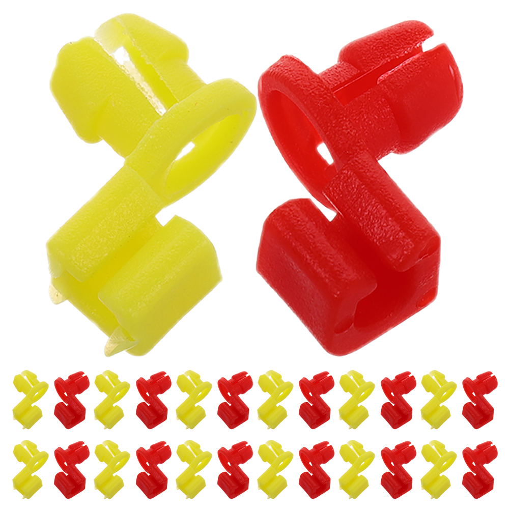 REACHISE 20 Sets Plastic Door Latch Rod Clips for Automotive Tailgate Handle Retainer Clips Vehicle Door Lock Rod Clips Replacement Car Accessories